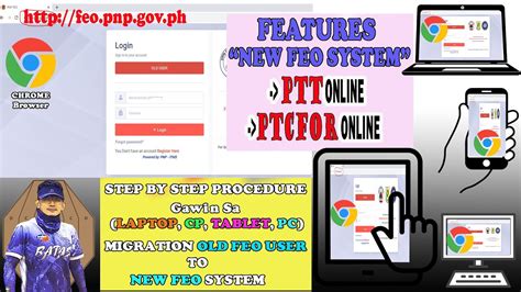 feo.pnp-csg,org|Steps to migrate old FEO account to New FEO online system.